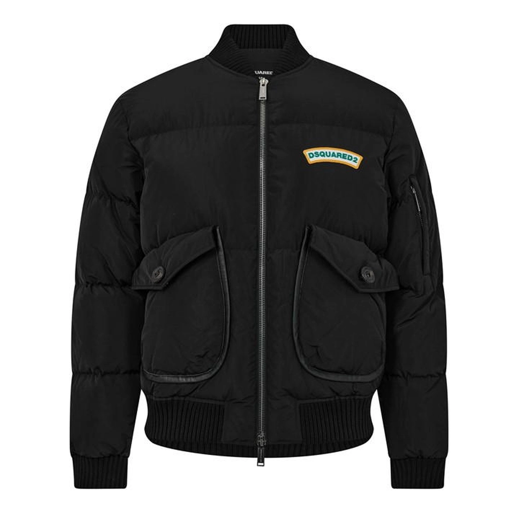 Dsquared2 Padded Bomber Jacket - Black