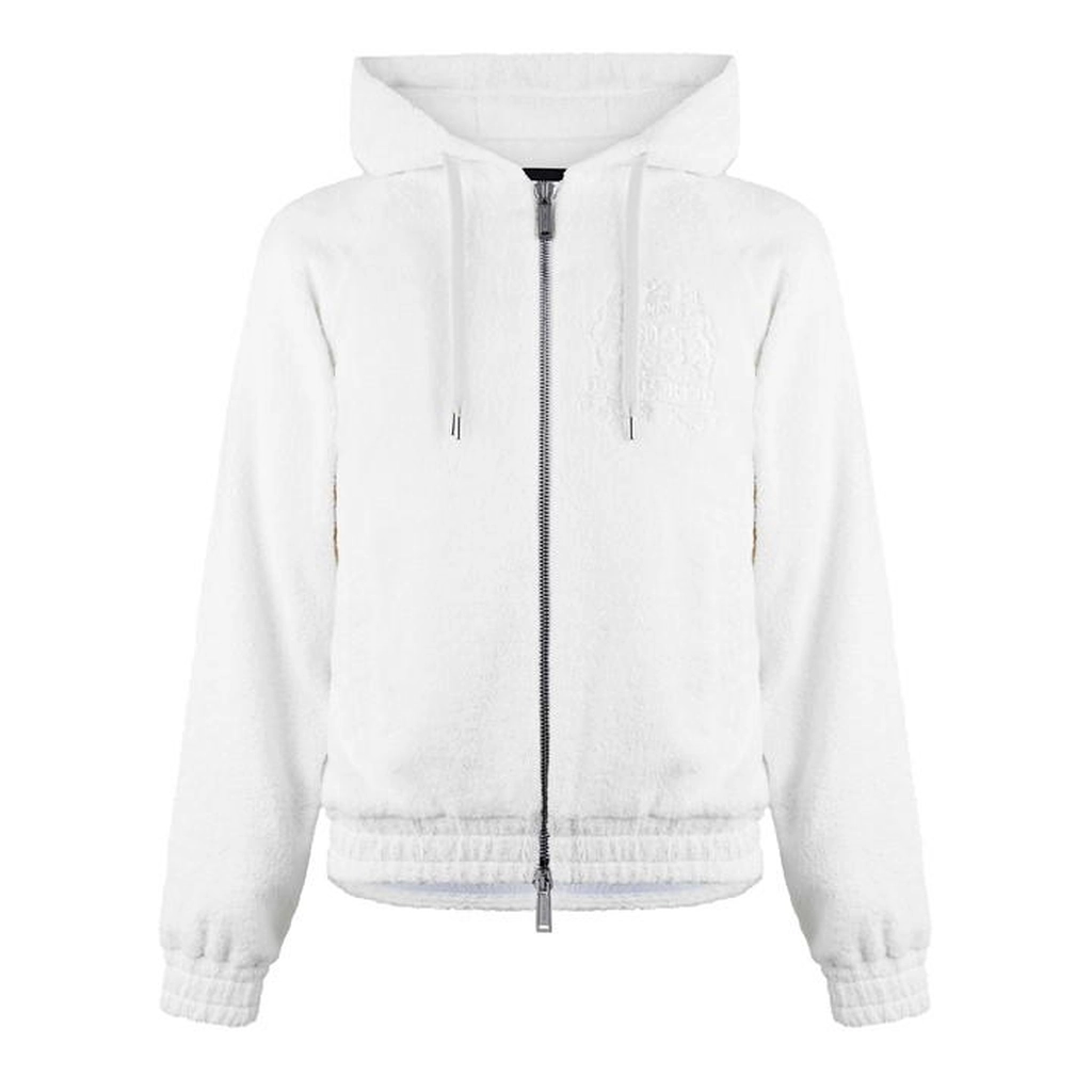Dsquared2 Cool Raglan Fit Zipped Sweat - White