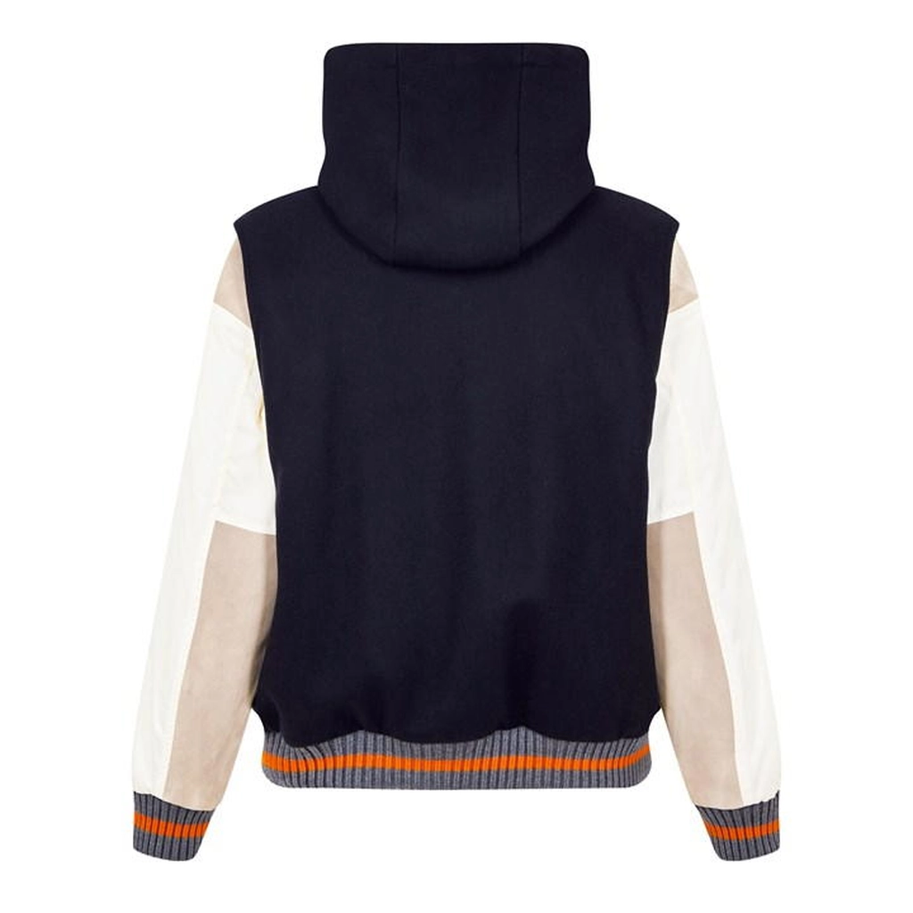 Dsquared2 Varsity Hooded Bomber Jacket - Blue