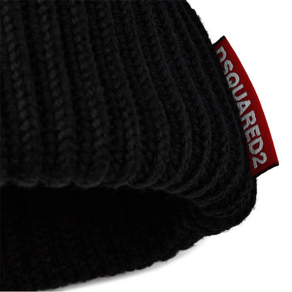 Dsquared2 Dsq Hat and Gloves Sn34 - Black