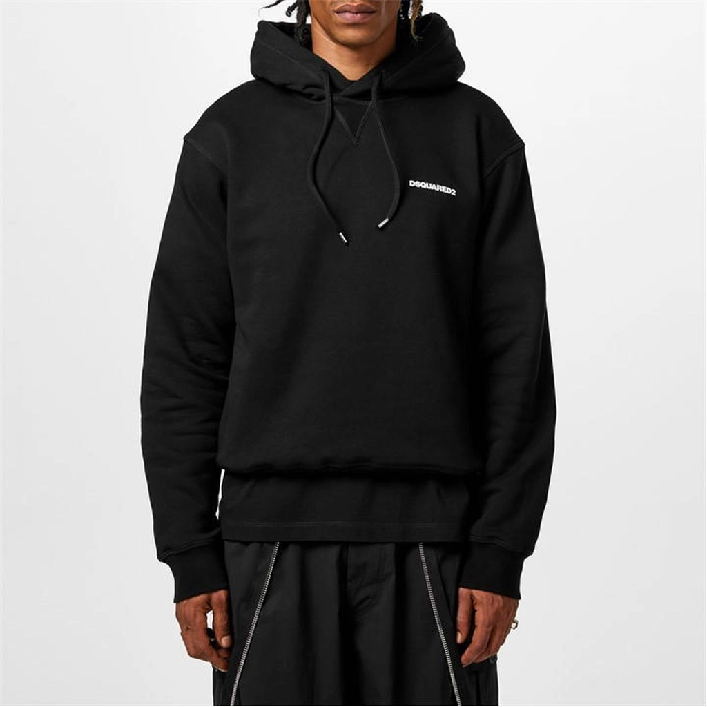 Dsquared2 Cool Fit Logo Hoodie - Black