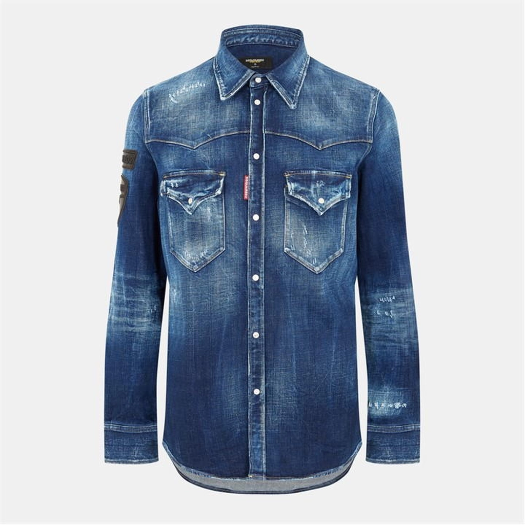 Dsquared2 DSQ Ducati Dnm Shirt Sn54 - Blue
