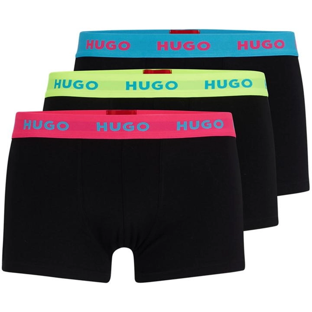 Hugo 3 Pack Boxer Shorts - Black