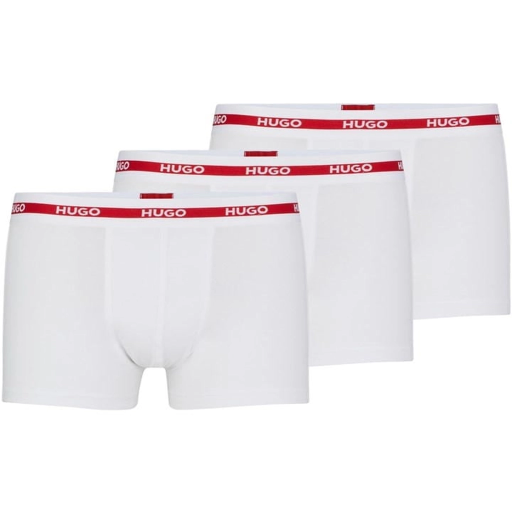 Hugo 3 Pack Organic Boxer Shorts - White