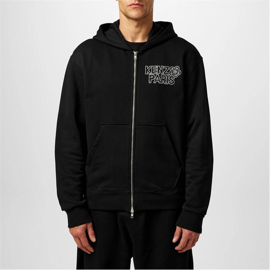 Kenzo Constellation Embroidered Hoodie - Black