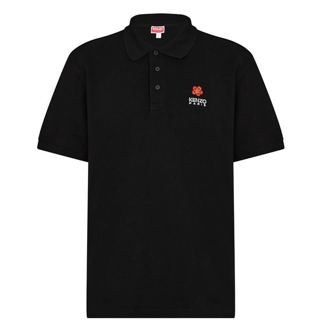Kenzo Crest Polo Shirt - Black