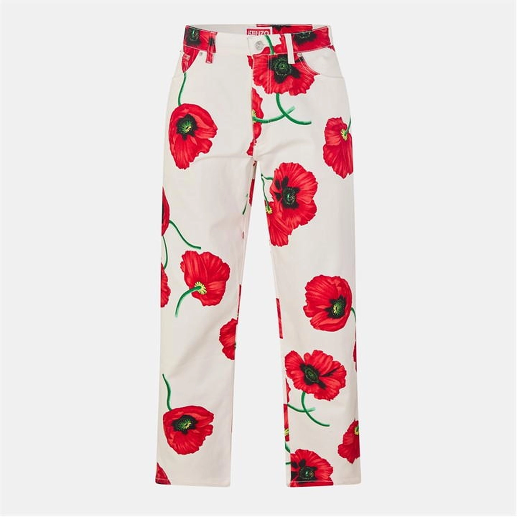 Kenzo Floral Lse Pnt - White