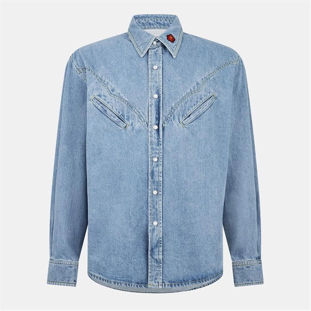 Kenzo Flwr Dnm Shrt - White