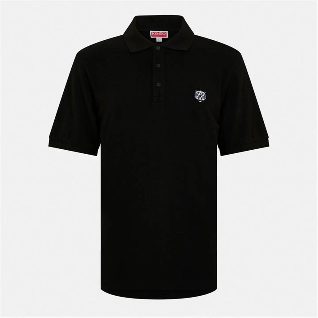 Kenzo Happy Tiger Polo Shirt - Black