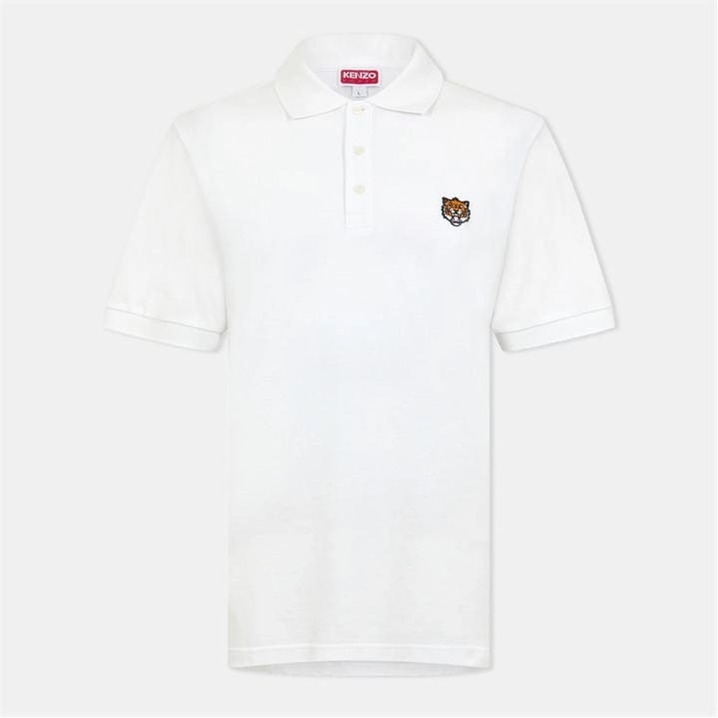 Kenzo Happy Tiger Polo Shirt - White