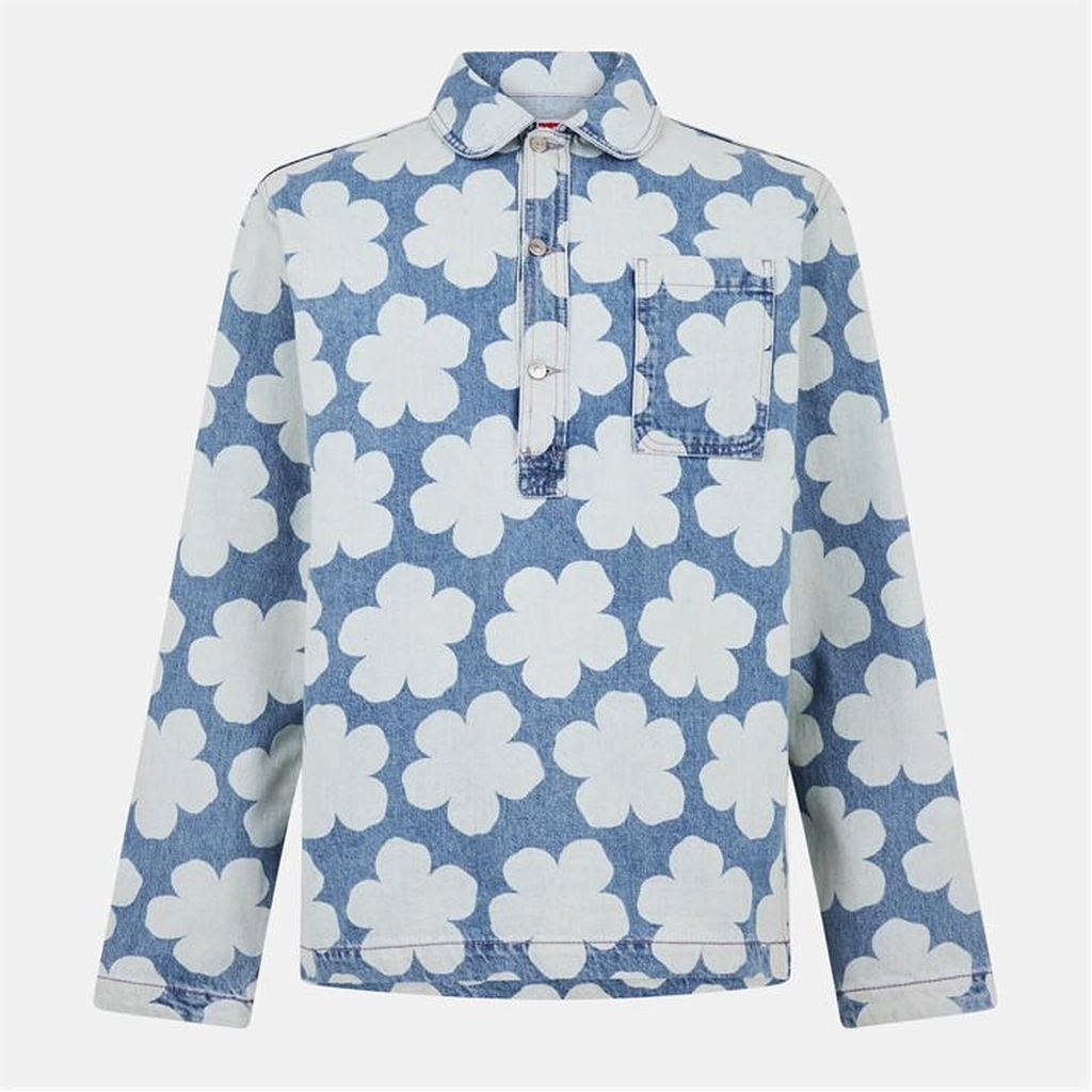 Kenzo Hna Dnm Ovshrt - Blue