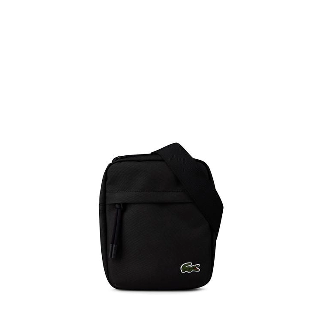 Lacoste Men's Vertical Cross Body Bag - Black