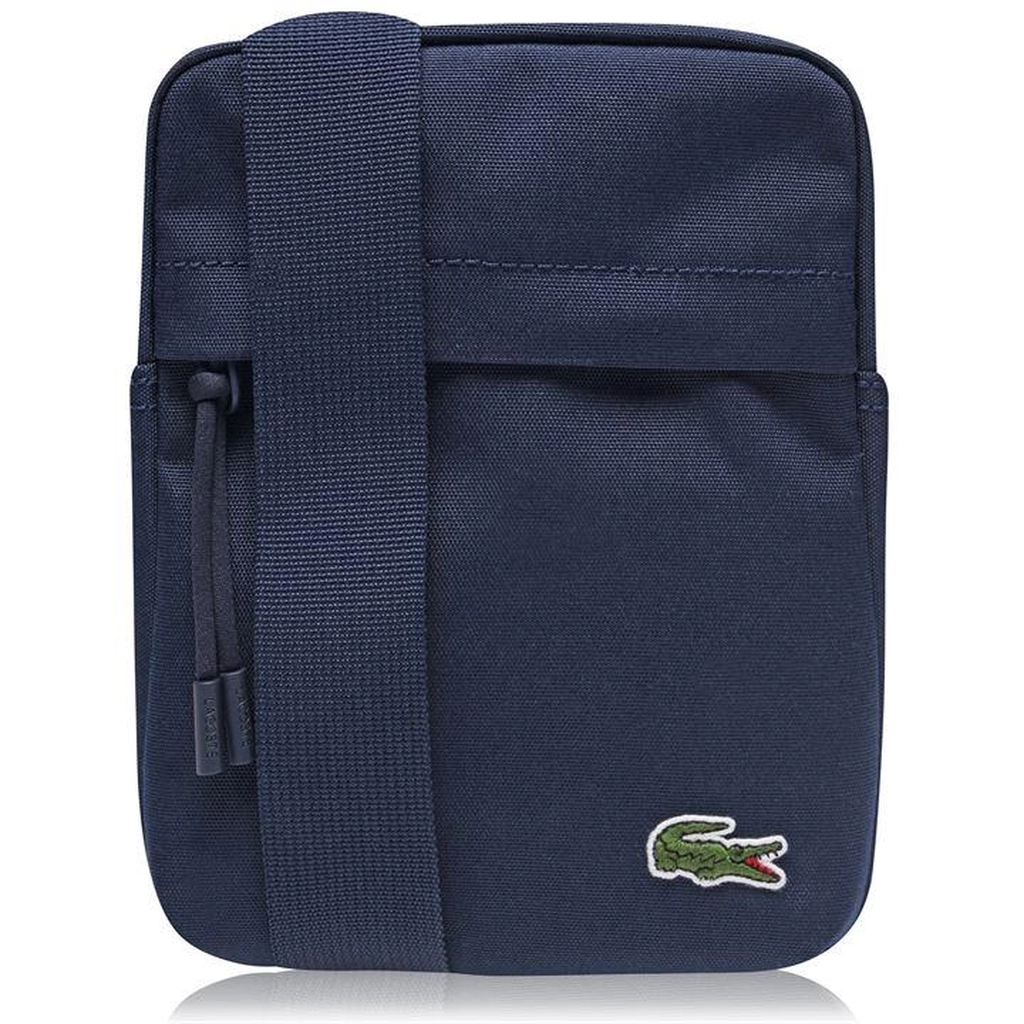 Lacoste Men's Vertical Cross Body Bag - Blue