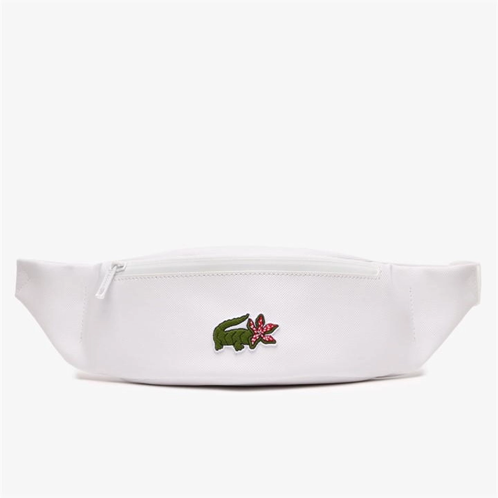 Lacoste Netflix Croc Print Waist Bag - White