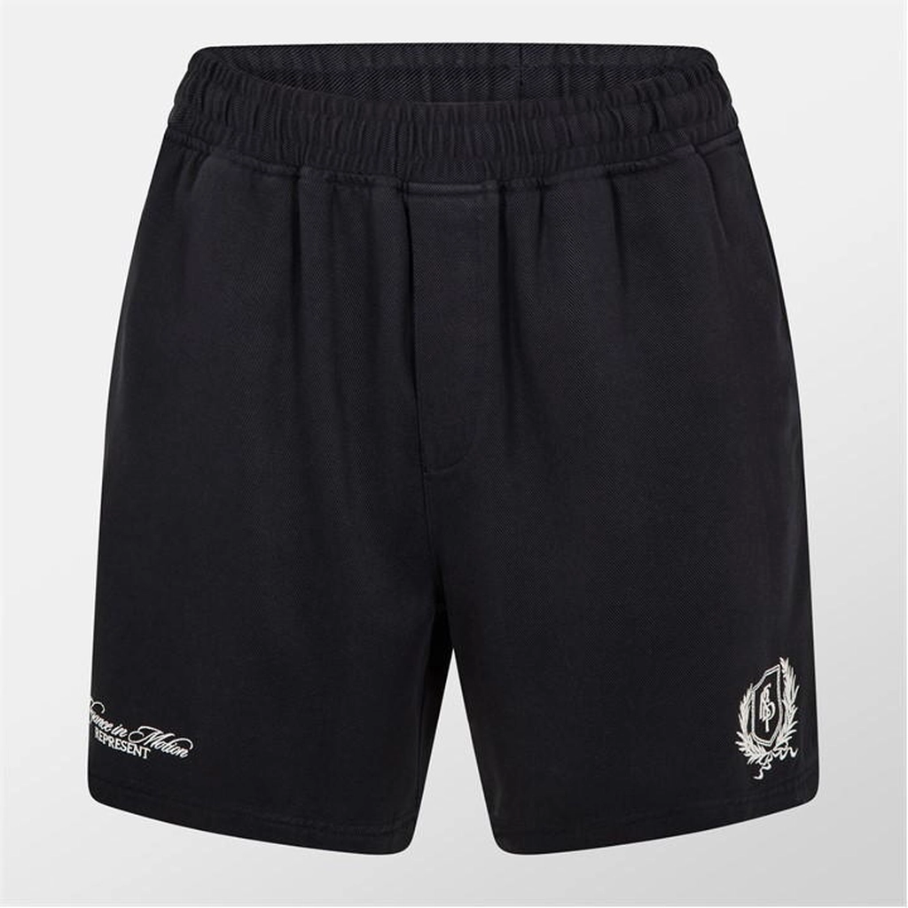 Represent Crest Shorts - Black
