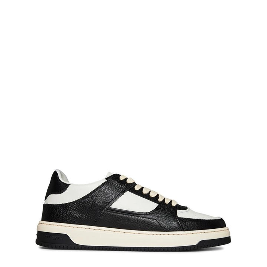 Represent Men's Two-Tone Panelled Leather Apex Low Trainers - Black