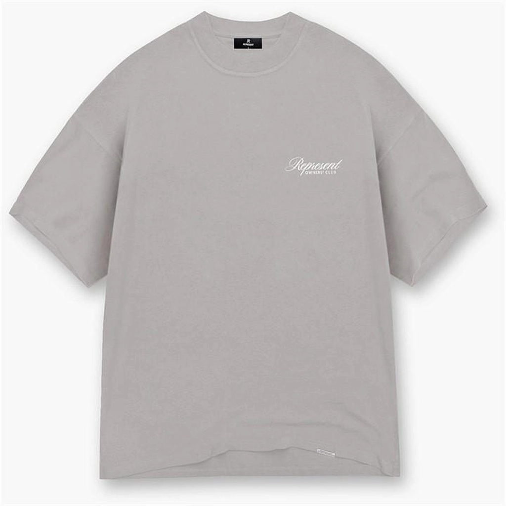 Represent Owners Club Script T-Shirt - Grey
