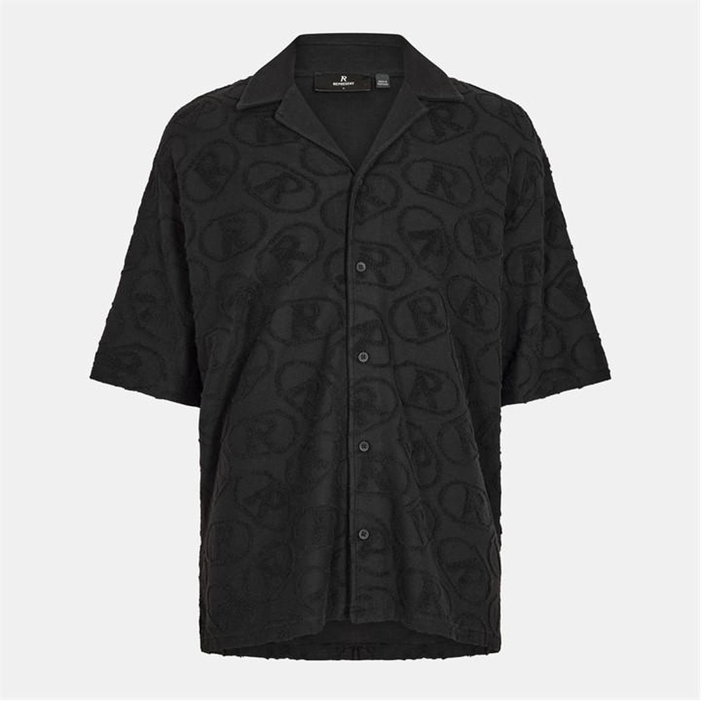 Represent Rep AO Towel Shirt - Black