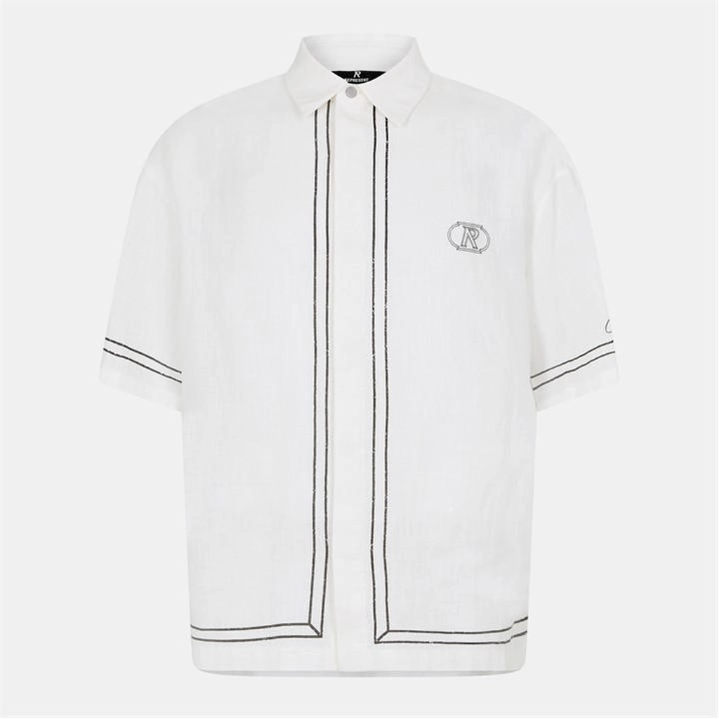 Represent Rep Border Shirt - White