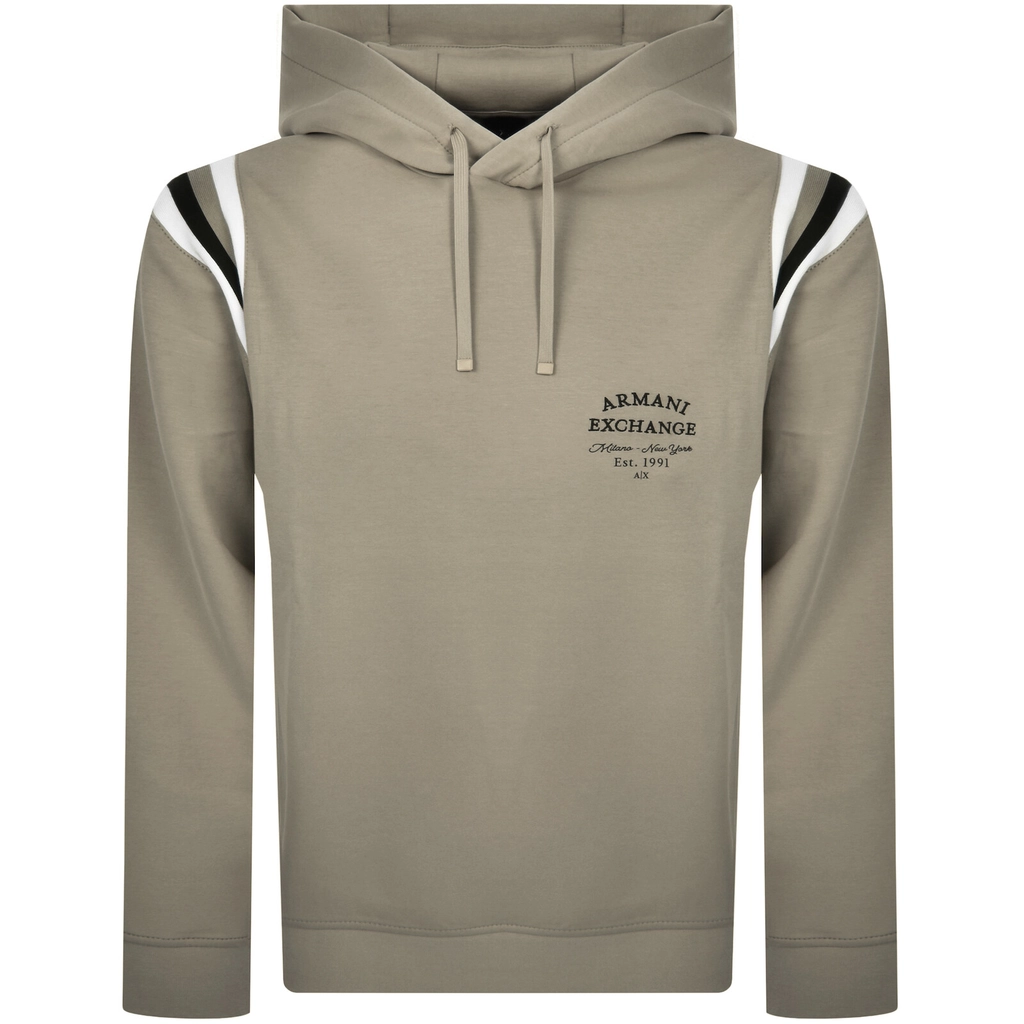 Armani Cotton Blend Hoodie Beige
