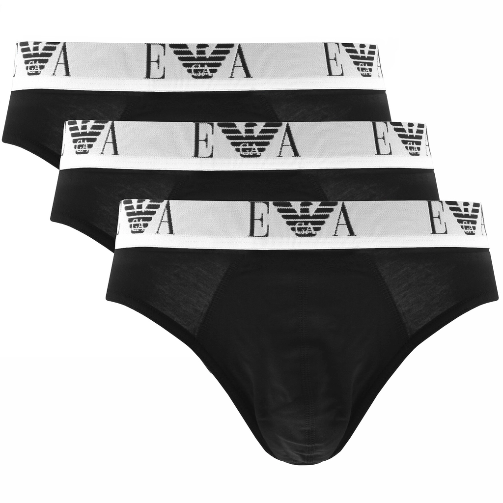 Armani Emporio  3 Pack Briefs Black
