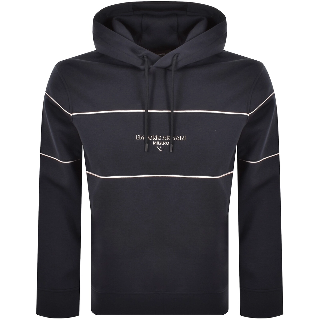 Armani Emporio  Logo Hoodie Navy