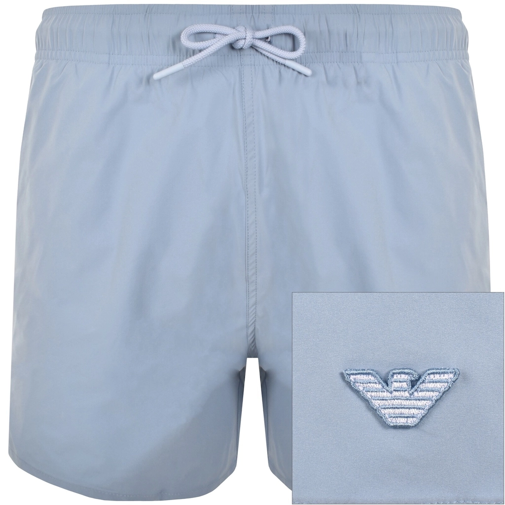 Armani Emporio  Logo Swim Shorts Blue