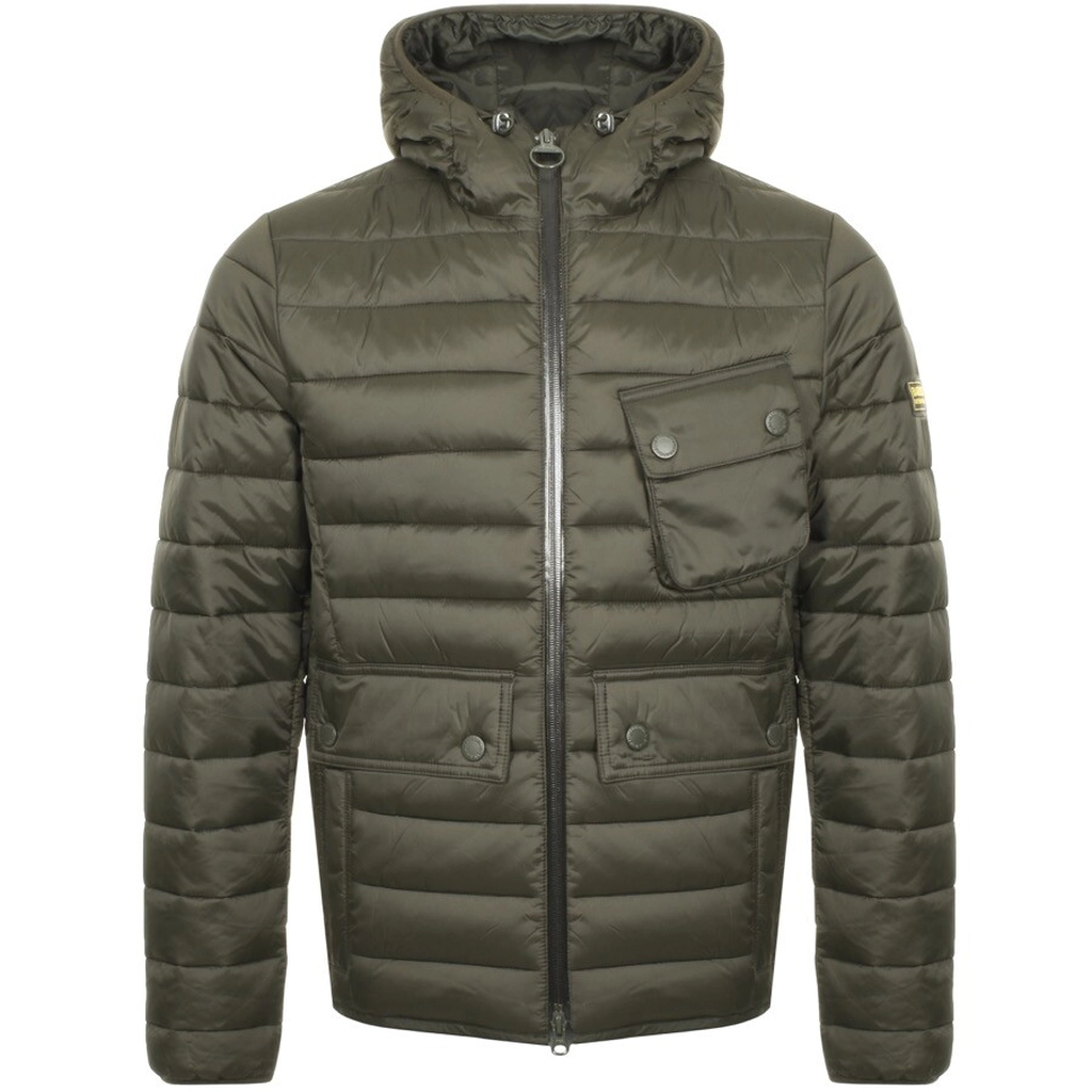 Barbour Quilted Ouston Jacket Green