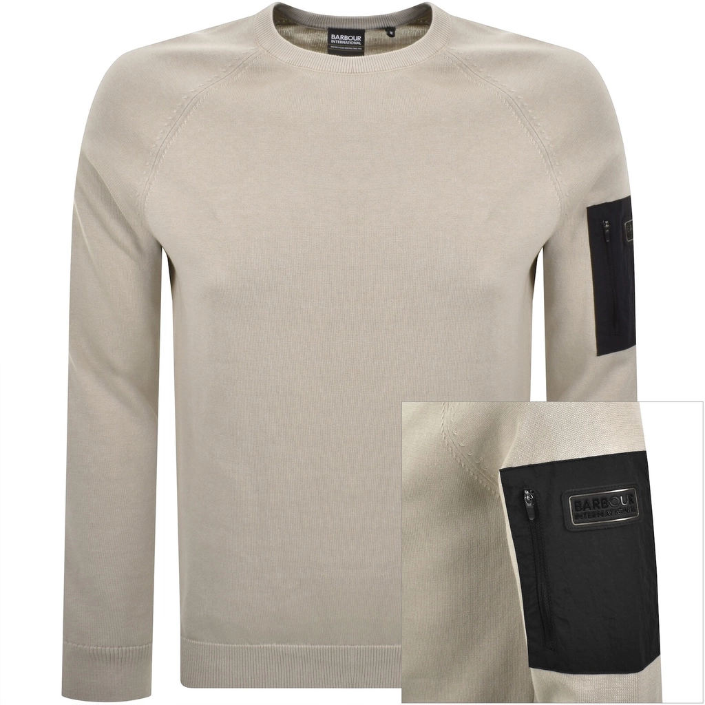 Barbour Blades Knit Jumper Beige