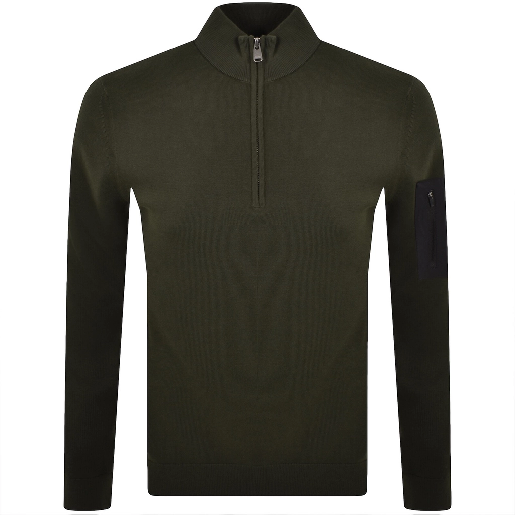 Barbour Blades Knit Jumper Green