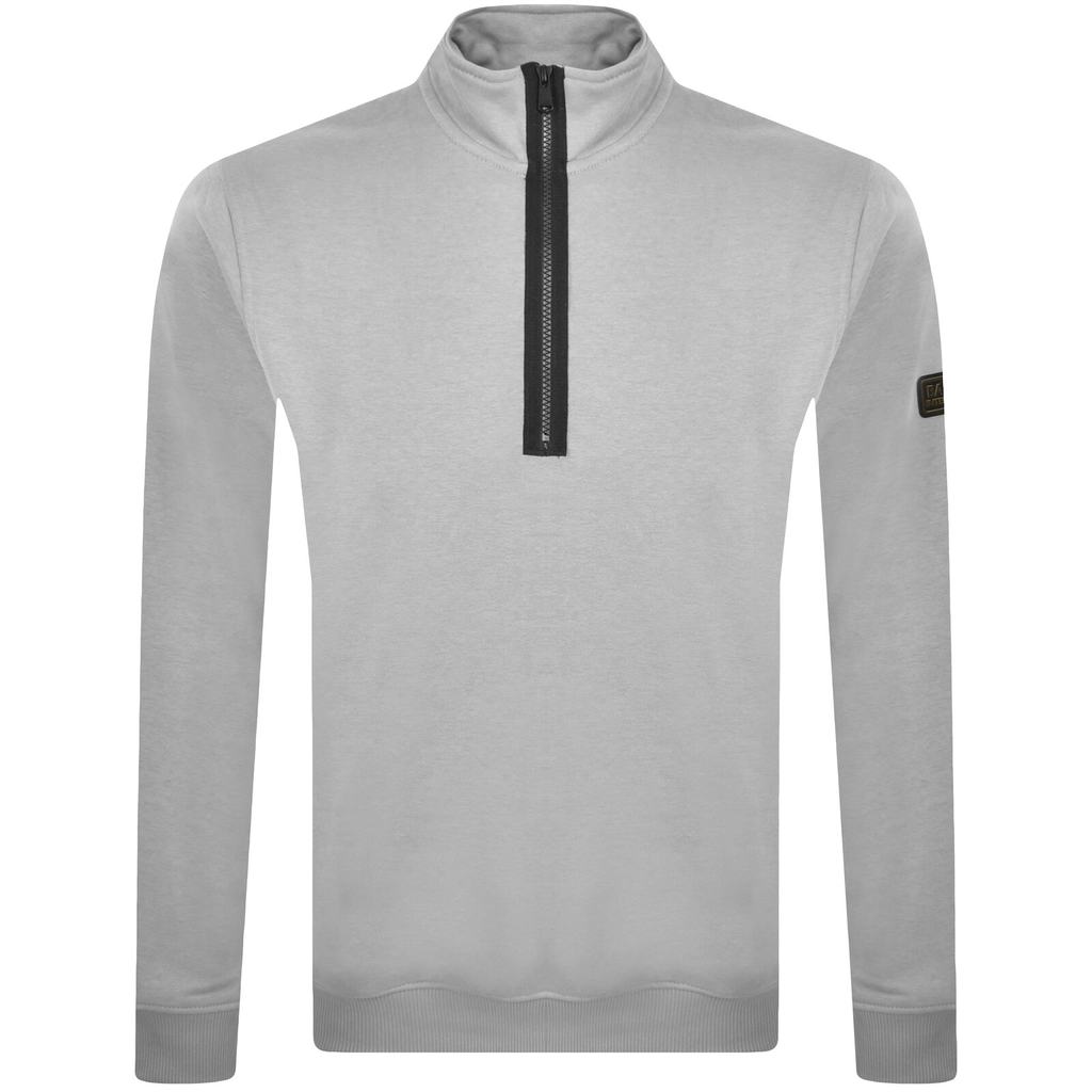 Barbour Half Zip Sweatshirt Grey