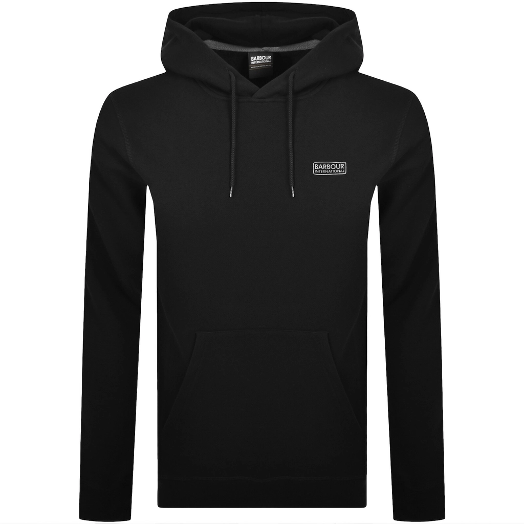 Barbour Logo Hoodie Black
