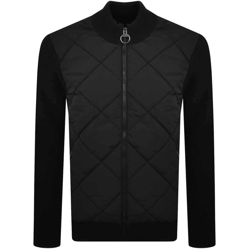 Barbour Newland Zip Knit Jumper Black