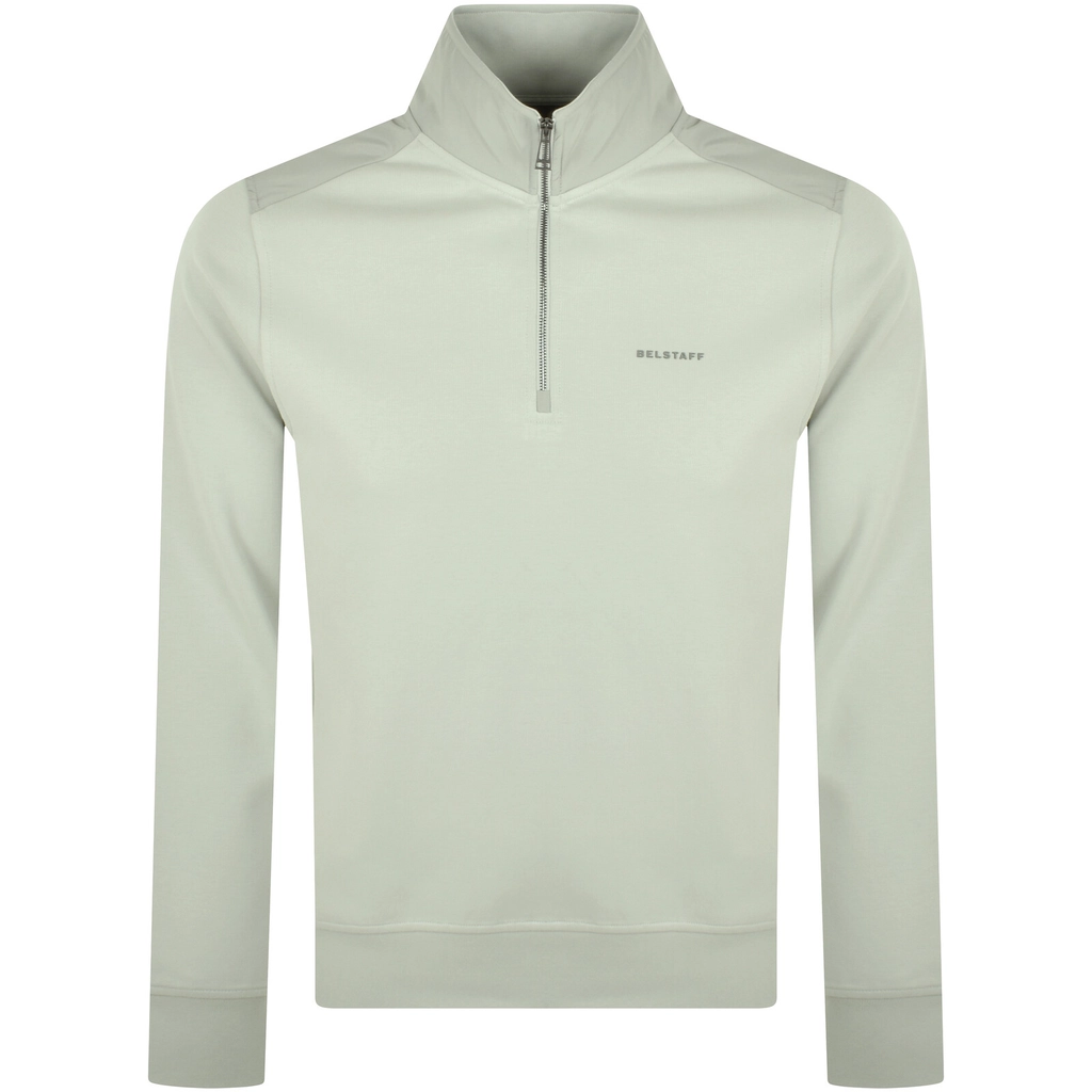 Belstaff Alloy Quarter Zip Sweatshirt Grey