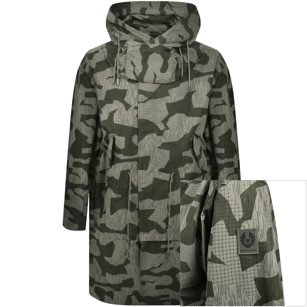 Belstaff Canopy Parka Jacket Green