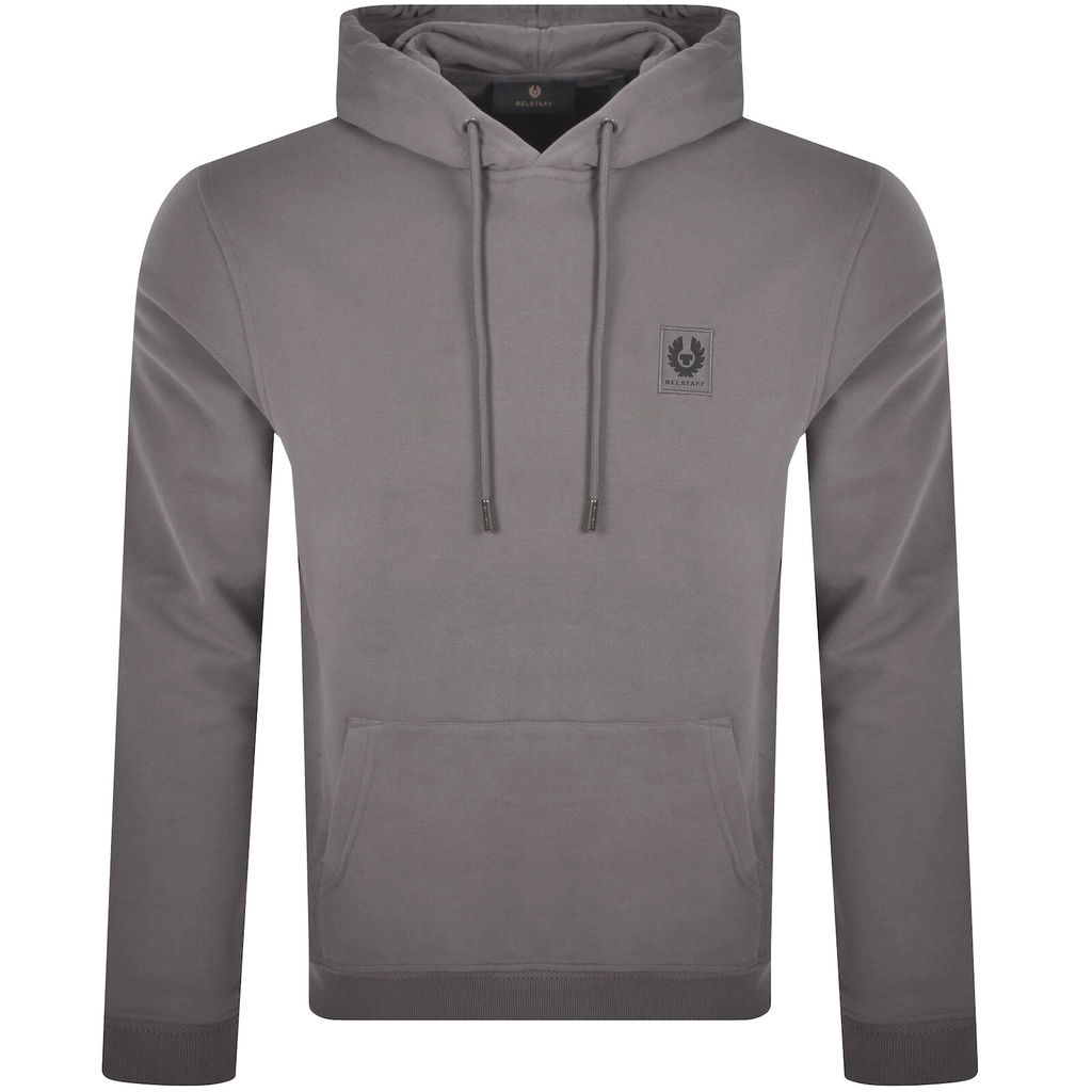 Belstaff Logo Pullover Hoodie Grey