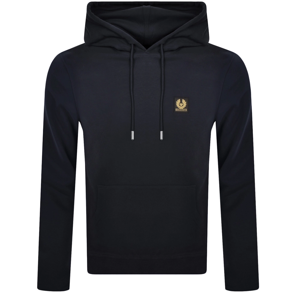 Belstaff Logo Pullover Hoodie Navy