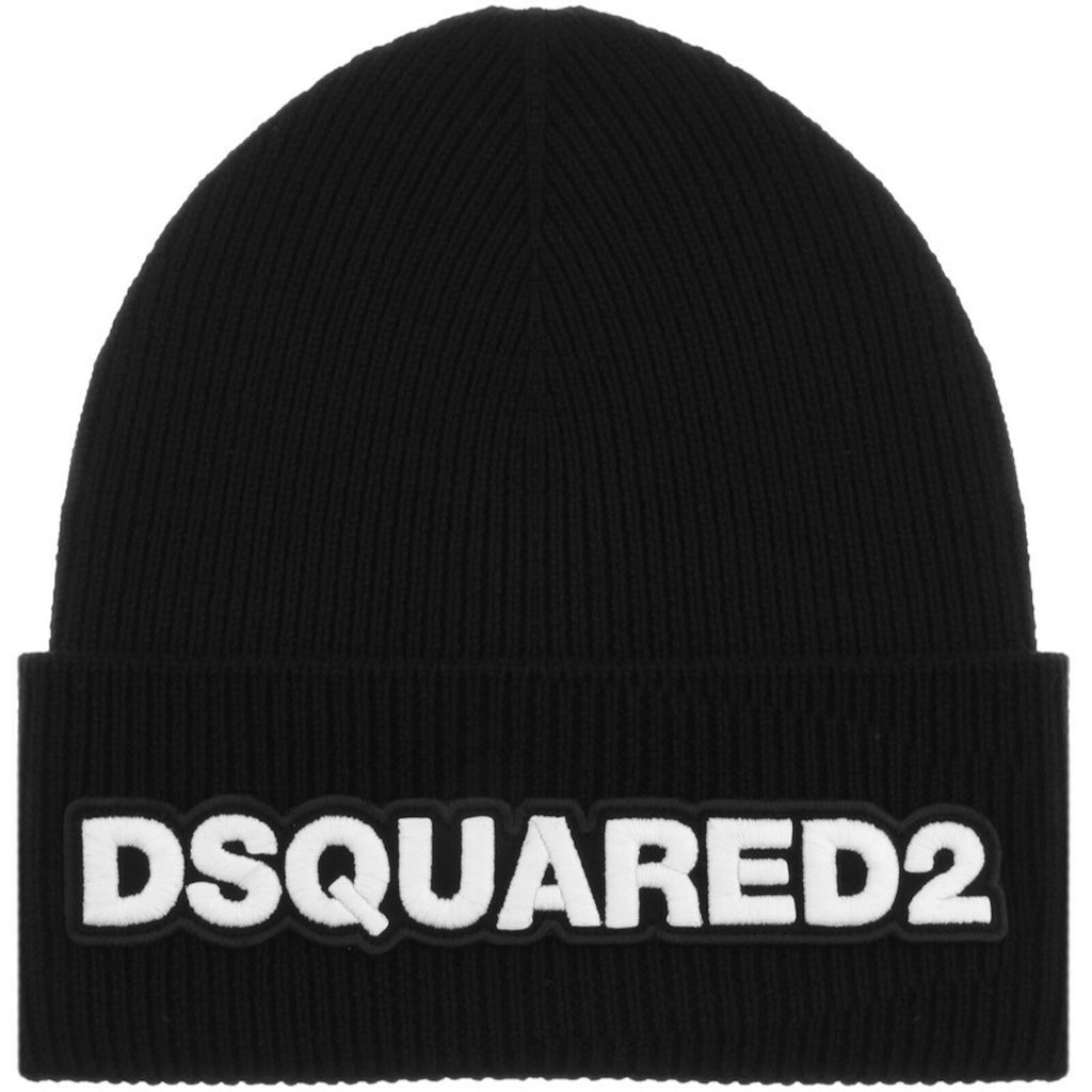 Dsquared2 Knit Beanie Hat Black