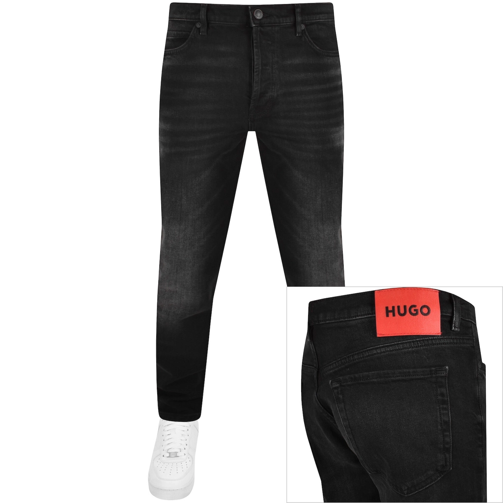Hugo 634 Tapered Fit Jeans Black