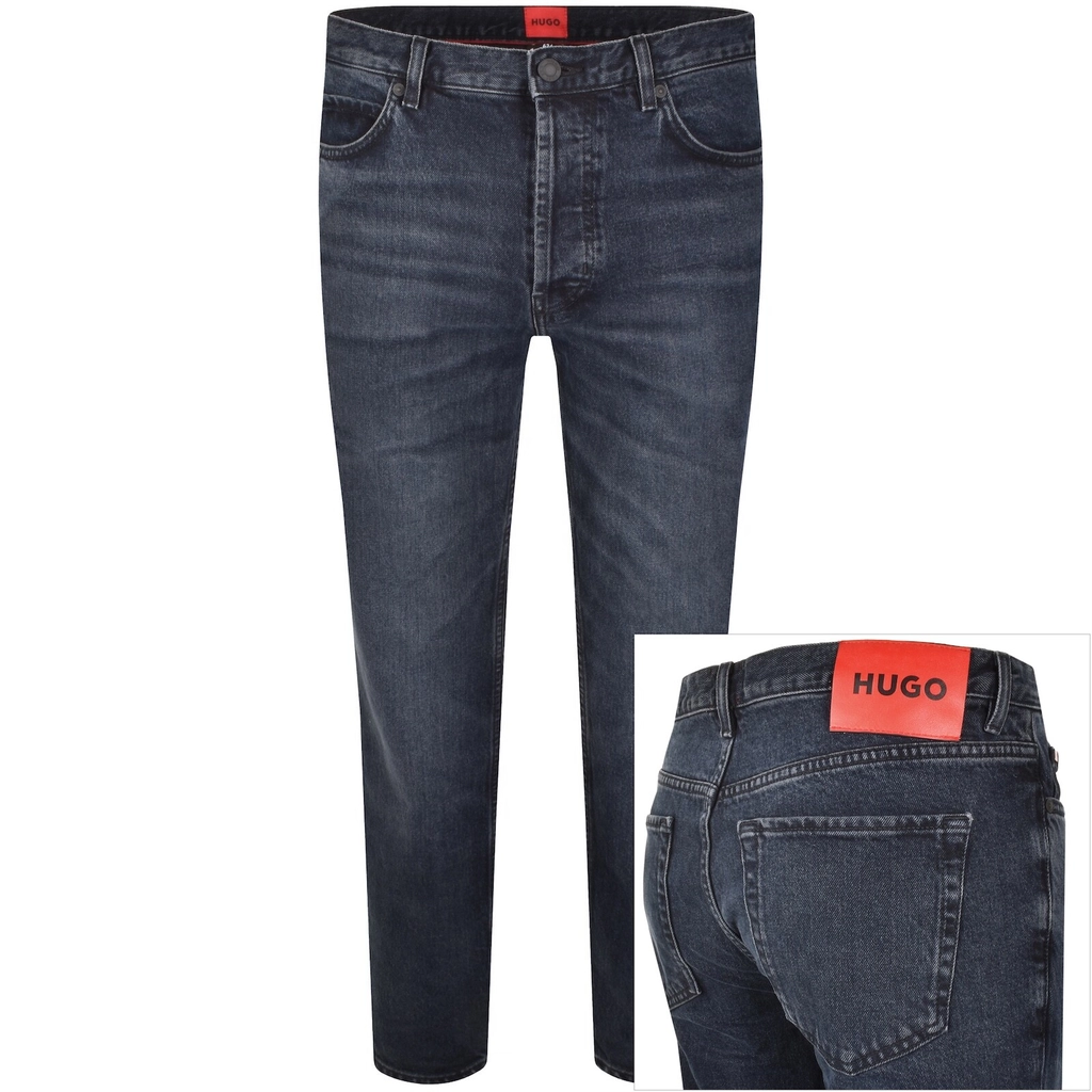 Hugo 634 Tapered Fit Jeans Dark Blue