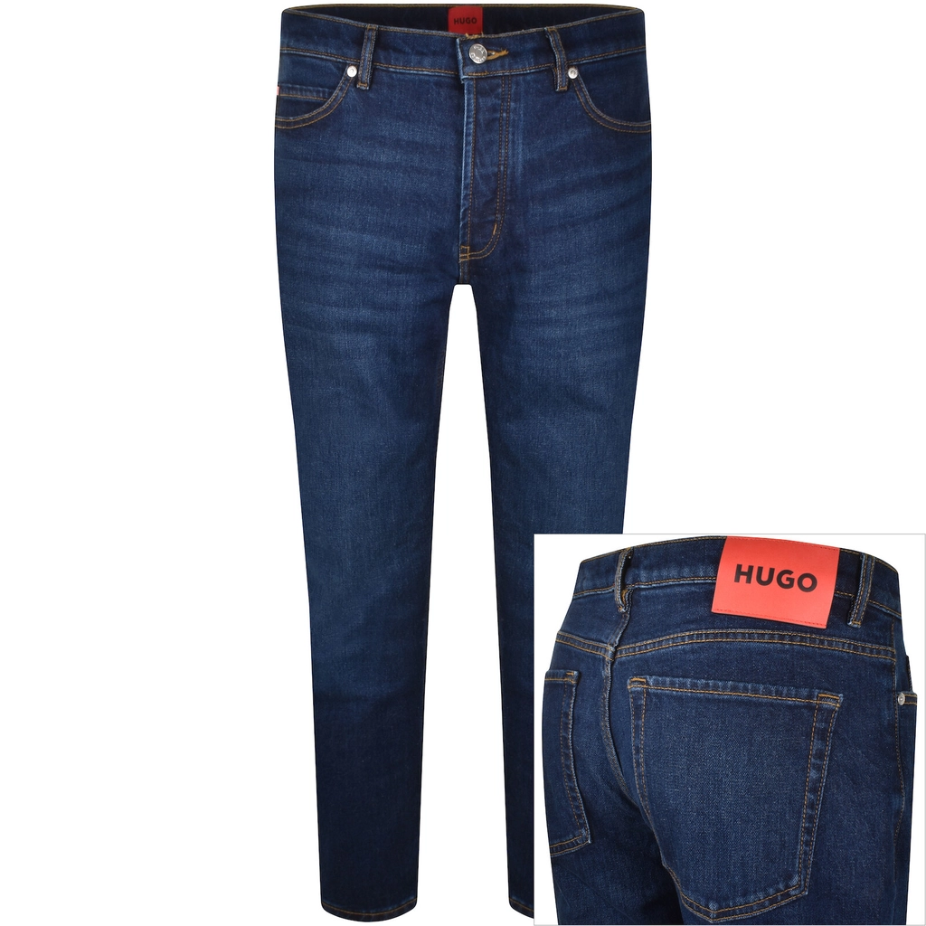 Hugo 634 Tapered Fit Jeans Mid Wash Blue