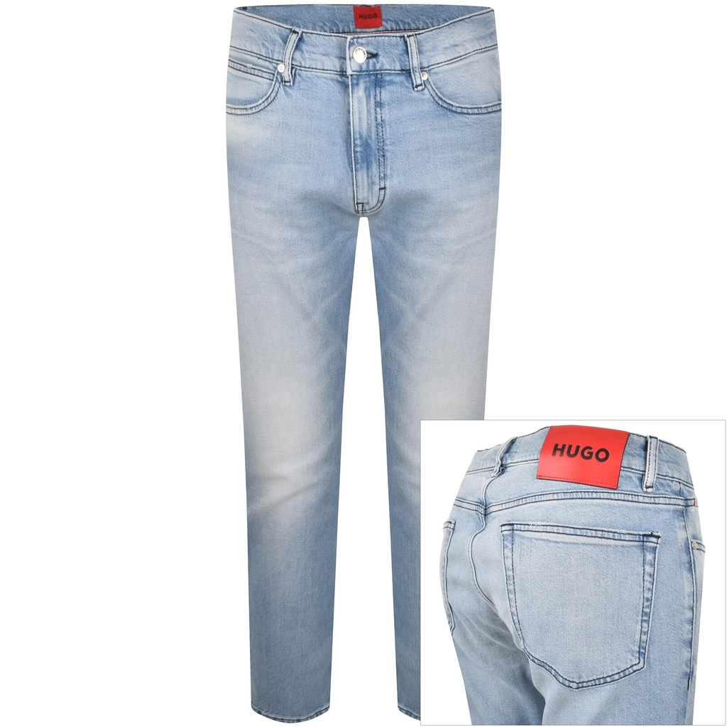 Hugo 708 Slim Fit Jeans Light Wash Blue