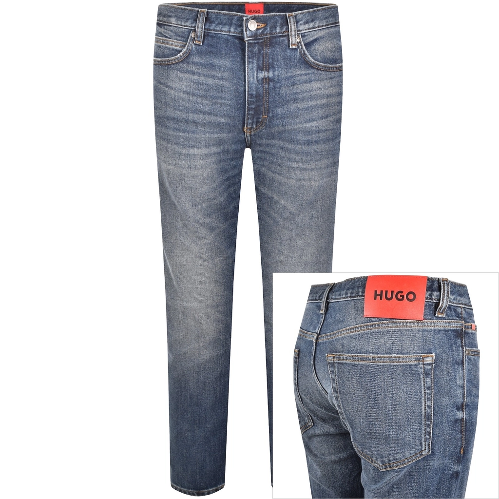 Hugo 734 Extra Slim Jeans Mid Wash Blue