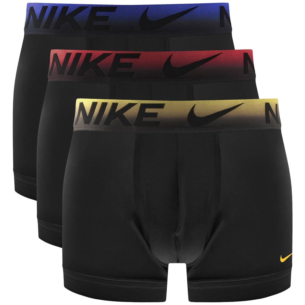 Nike Essential Micro 3 Pack Trunks Black