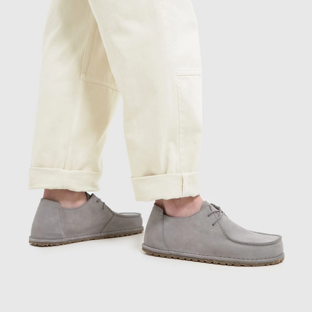 Birkenstock utti lace shoes in light grey