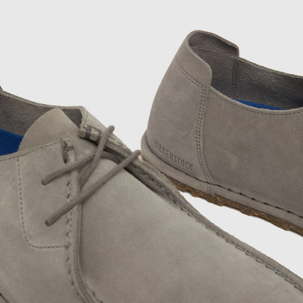 Birkenstock utti lace shoes in light grey