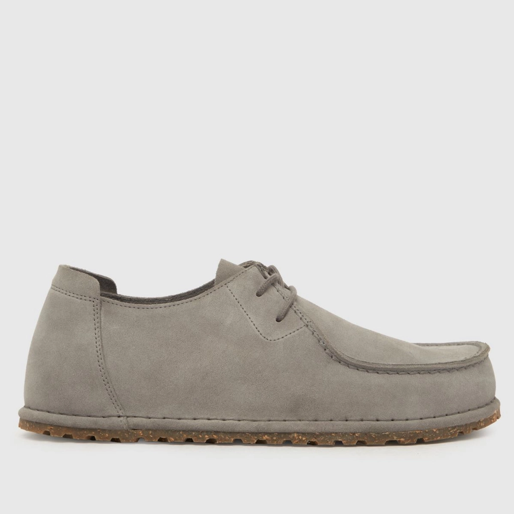 Birkenstock utti lace shoes in light grey