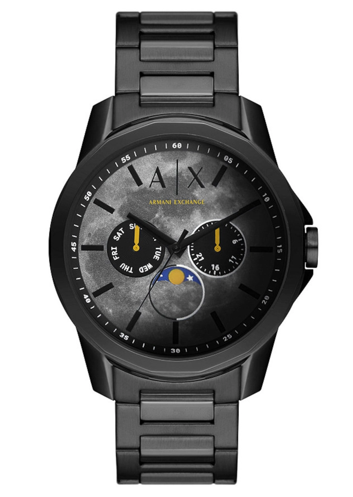 Armani Banks Mens Black Watch AX1738 Stainless Steel - One Size