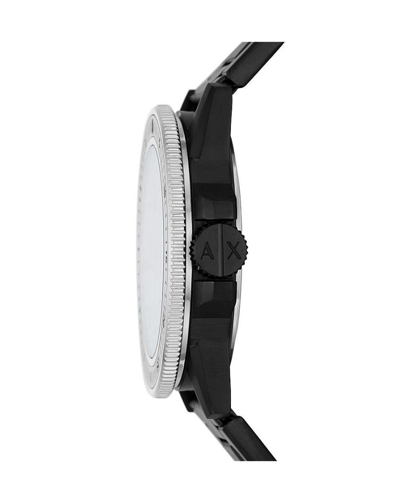 Armani Leonardo Mens Black Watch AX1858 Stainless Steel - One Size