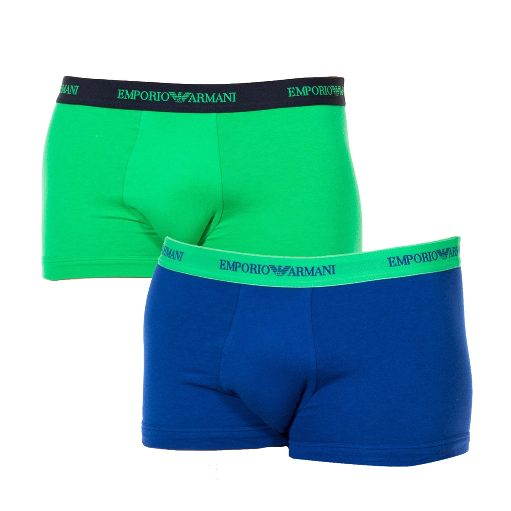 Armani Mens Pack-2 Boxers breathable fabric and anatomical front 111210-6P717 man - Multicolour - Size 2XL